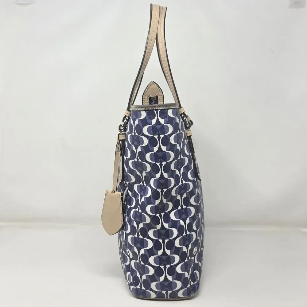 Coach F27350 Peyton Dream C Zip Top Tote Shoulder Bag Monogram Matching Wallet